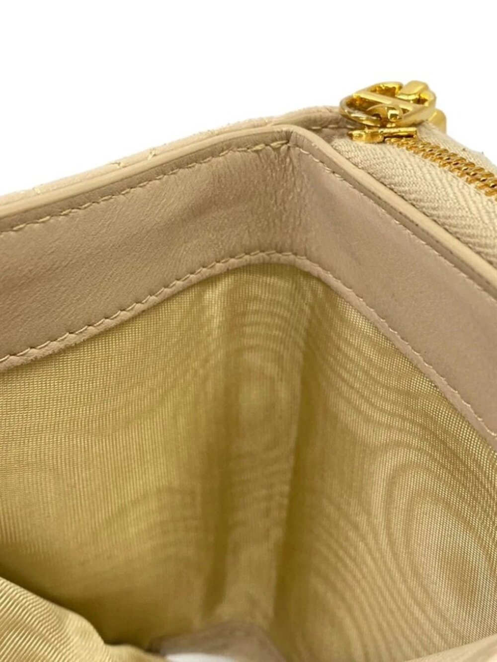DIOR/ChristianDior Dior Caro Beige Leather Bifold Wallet - Picture 8 of 8